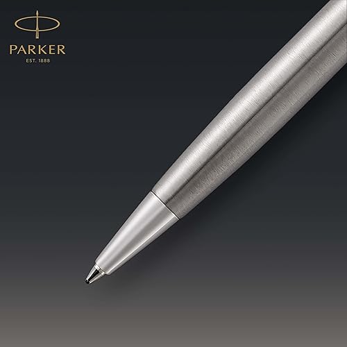 Miniatura 5 de PARKER Sonnet1931512 pluma de acero inoxidable con ribete de paladio tinta negra punta media Acero inoxidable y cromo Estándar