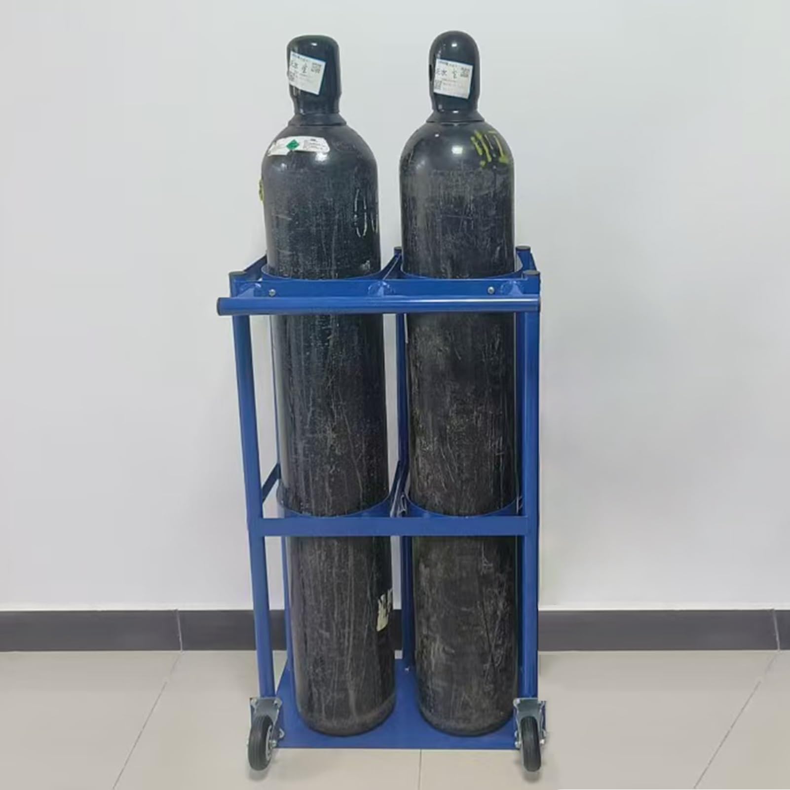 Support bouteille d'oxygène renforcé et stable pour stopper les risques de chute