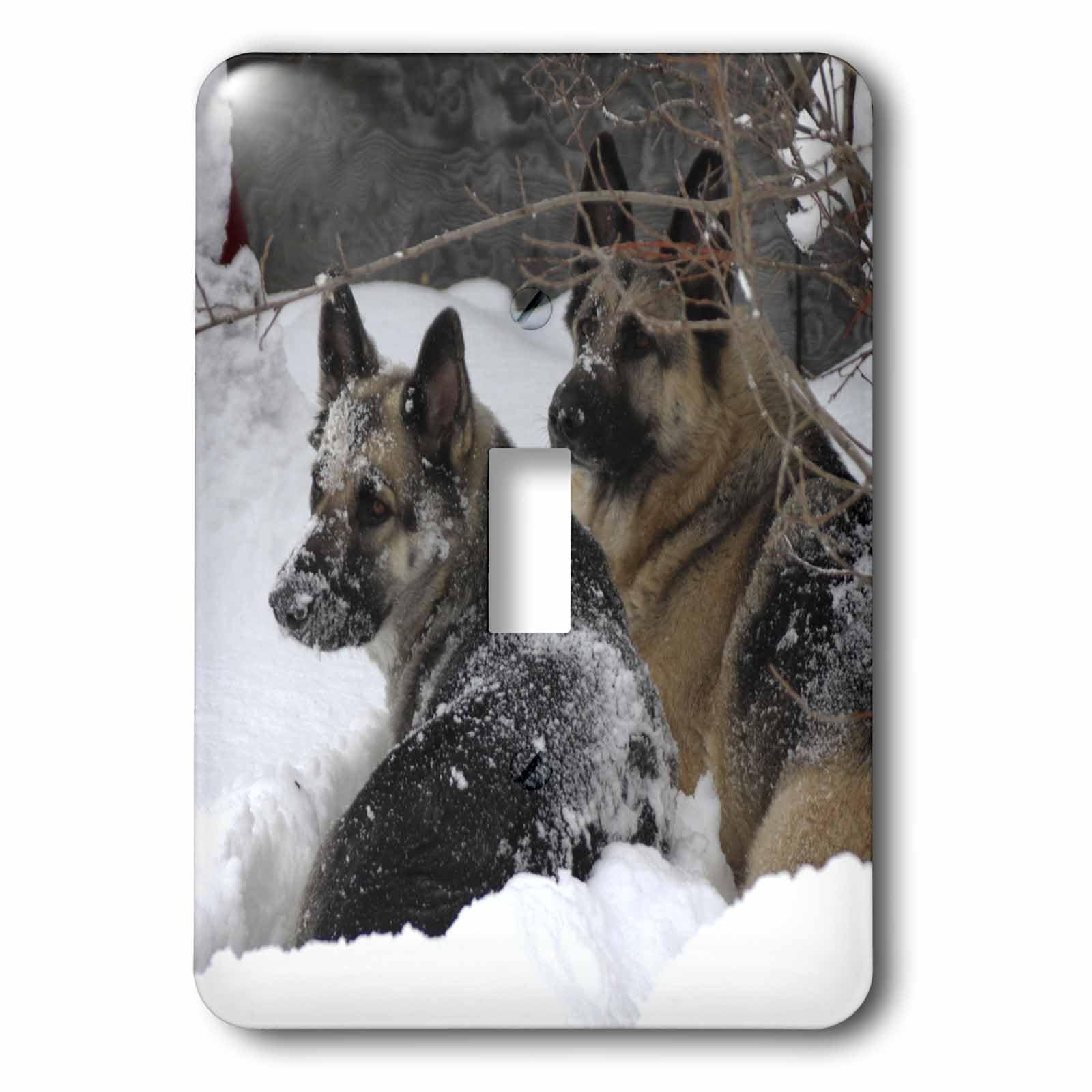 German Shepherds Best Friends interrupteur mural salon pour une ambiance chaleureuse