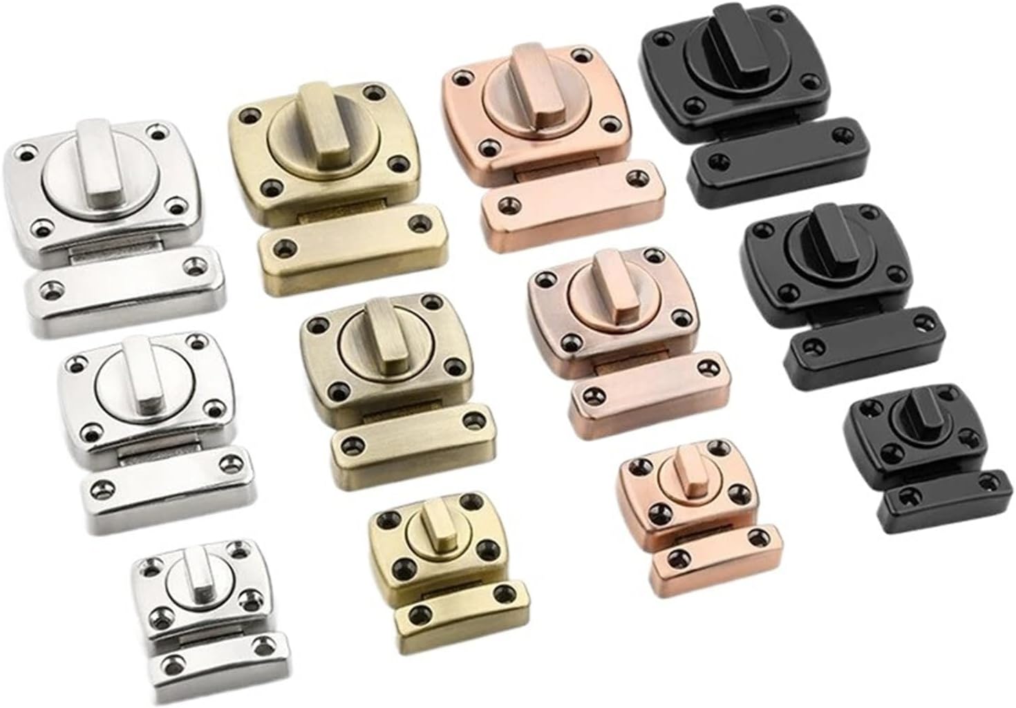 3 Digit Security Cabinet Password Locks Non-Punch Keyless Door Lock Latch Combination Code Child Lock Theft 1Pcs(S-Black)