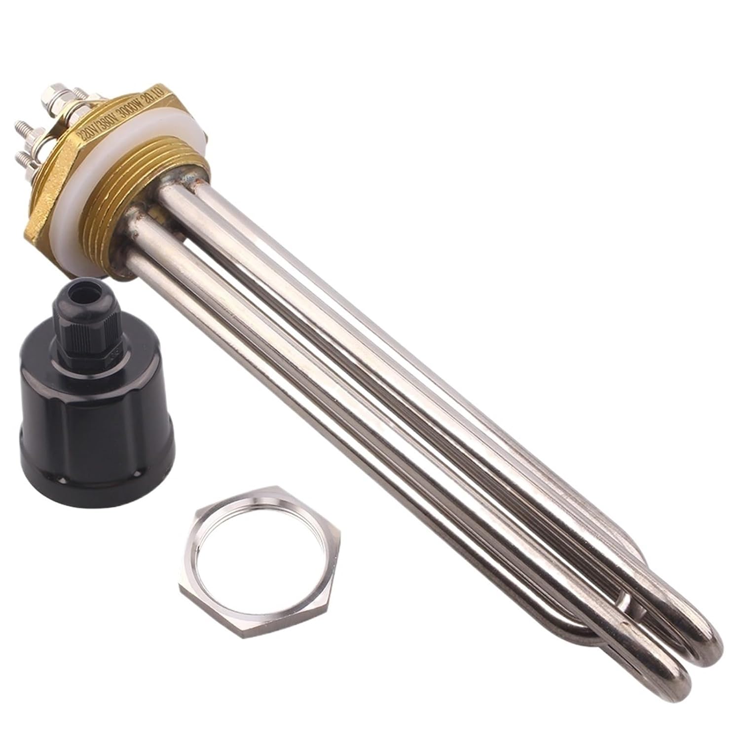 Water Tank DN32/1.25" Tubular Water Heating Element 220V/380V 3kw 4.5kw 6kw 9kw 12kw Electrical Immersion Heater SUS304