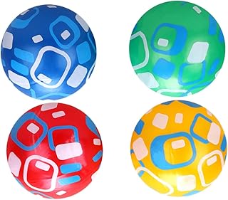 SAFIGLE Bouncing Ball Bouncing Balls 4pcs Inflatable Stretch Ball Toy Ball Kids Ball Bouncy Ball Pearlescent Kids Ball Child Stretch Kids Ball PVC Bouncy Balls