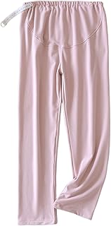 Ropa de maternidad Pantalones deportivos para mujer, pijama de cintura larga y abdomen ajustable, se puede llevar al aire libre en invierno. Pantalones largos para el hogar para mujer en primavera y