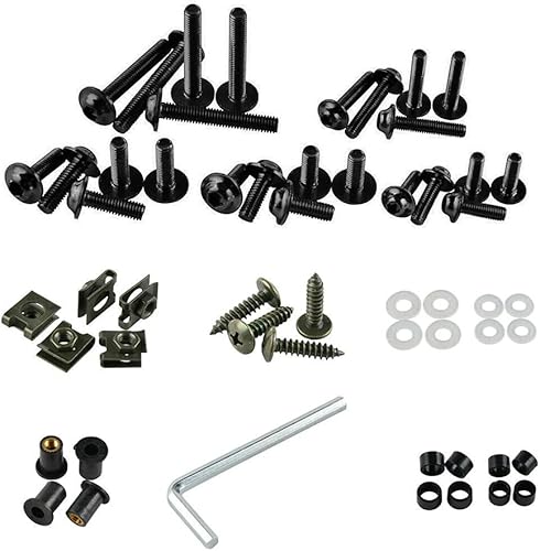 Miniatura 6 de Kit de tornillos de motocicleta Kits de tornillos Arandelas Kits de montaje Pernos para 2019 ZX10R 2016 2020 17 18 ZX-10R Kit de tornillos de