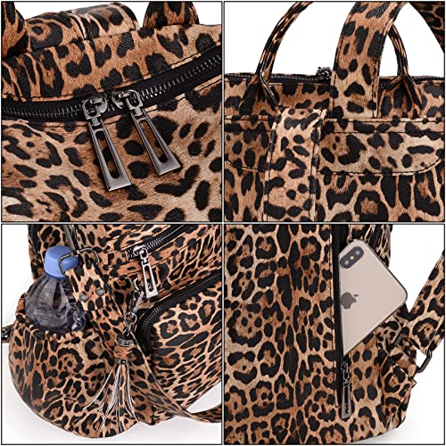 image for UTO Women Backpack Purse Leather Vegan Ladies Fashion Designer Rucksac