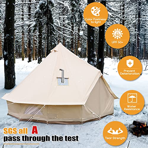 Carpa Bell para Camping, Lujosa de Algodón, para 8 Personas miniatura 5