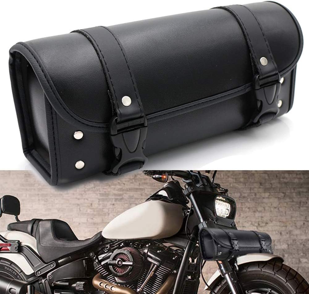 Motorcycle Bags, LILSIS Motorcycle Front Fork Bag PU