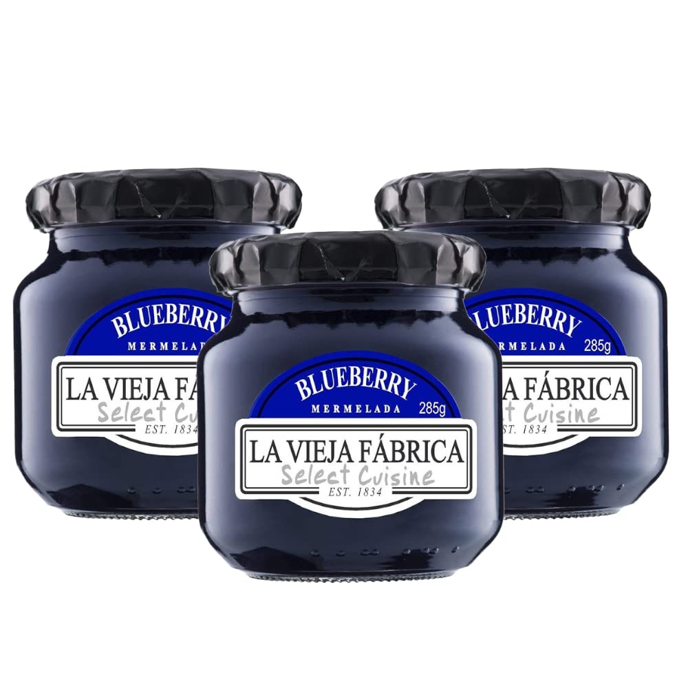 La Vieja FabricaBlueberry Mermelada Jam Bottle, 855 g