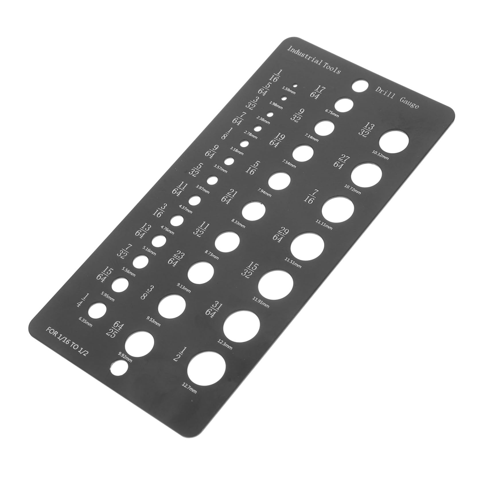 MUCKLILY Drill Bit Gauge Tool for Bolt Nut Sizing High Precision Measuring Ruler