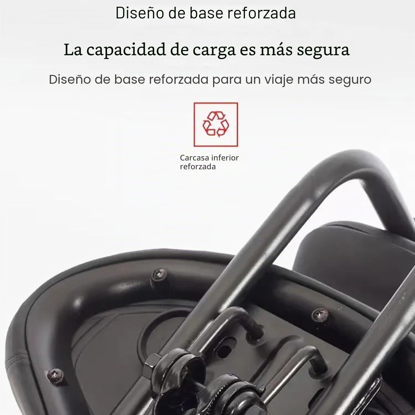 Sillín de asiento de bicicleta con respaldo y espuma viscoelástica que absorbe los golpes para bicicletas de carretera Uozonit