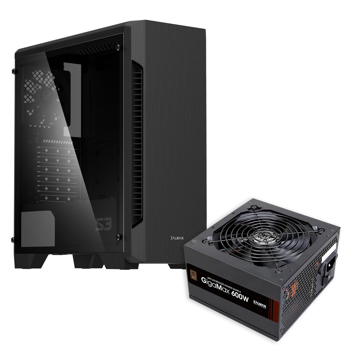 Amazon.com: Zalman S3 TG ATX Mid Tower PC Case + 600W 80+ Plus