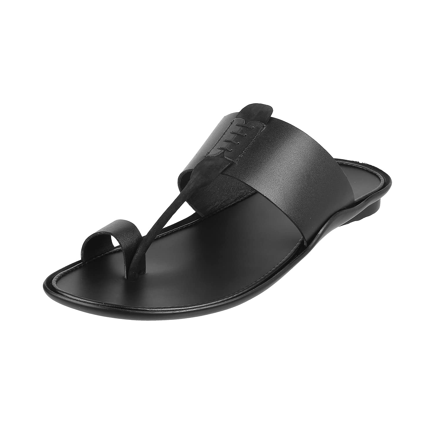 Mochi Men’s Faux Leather Everyday Kolhapuri Inspired Stylish Sandals