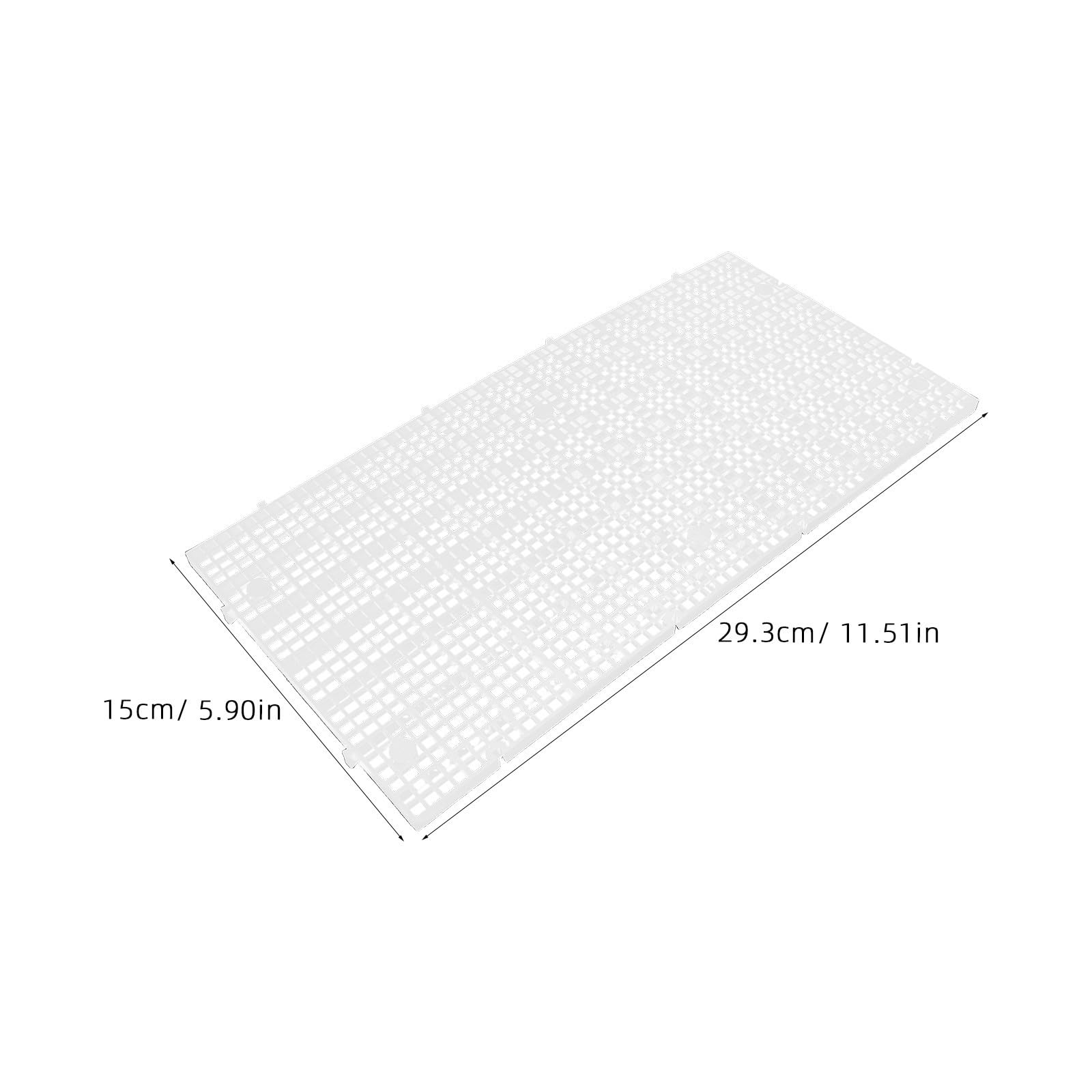 POPETPOP 15 Piezas Placa de Rejilla para Acuario Filtro, Plástico Blanco