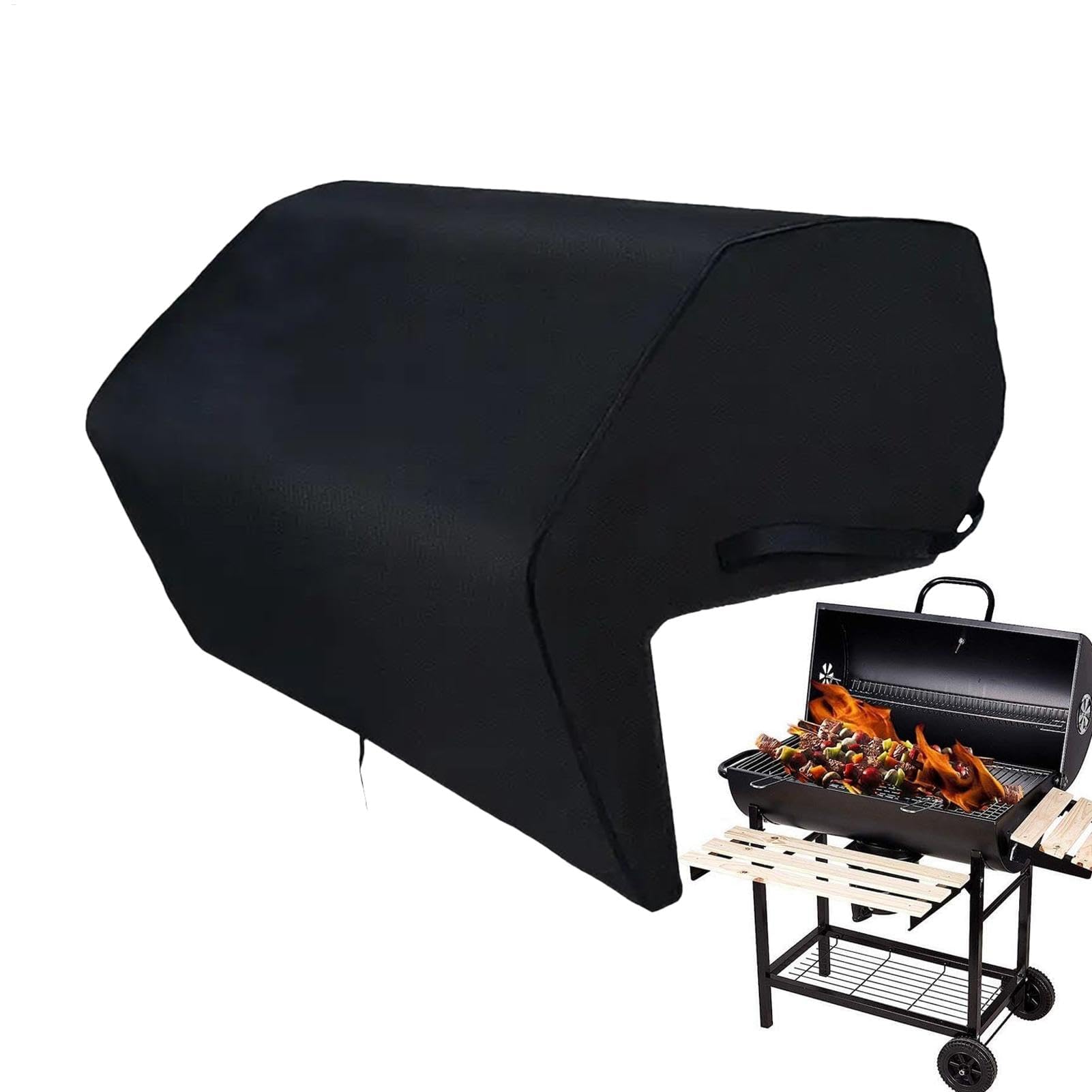 Copertura impermeabile per barbecue, protezione antivento integrata per bruciatori per campeggio, picnic e barbecue all'aperto, accessorio durevole per tutte le condizioni atmosferiche