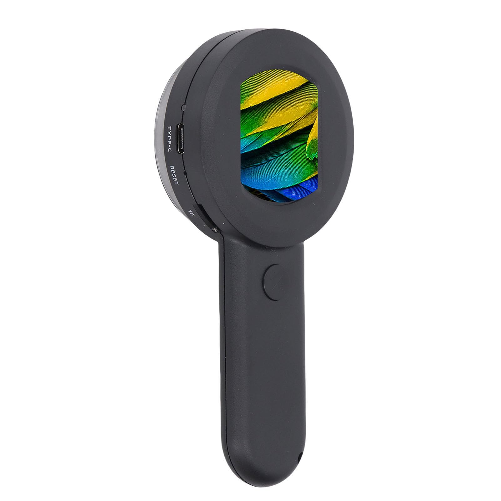 Tosuny 4X Tragbare Digitale Lupe 16MP Kamera |2,0-Zoll-LCD-Bildschirm-LED-Lichtmikroskop für Lesereparaturen (128GB)