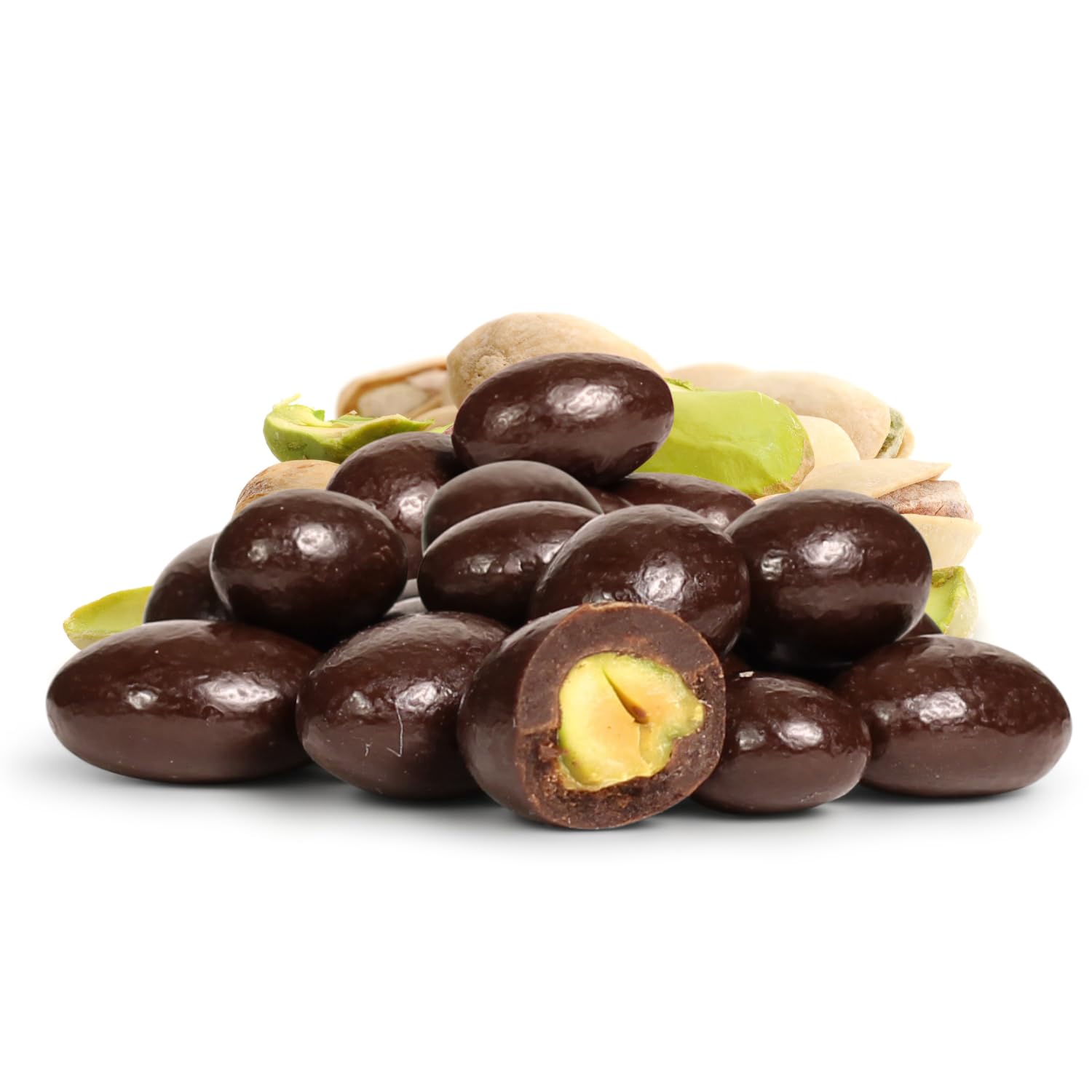 Dark Chocolate Covered Pistachio by It's Delish, 12 Oz Bulk Bag | Chocolate Candy Nuts Bulk Pistachios Chocolates Sweet & Crunchy Nut Snack | Vegan, Kosher