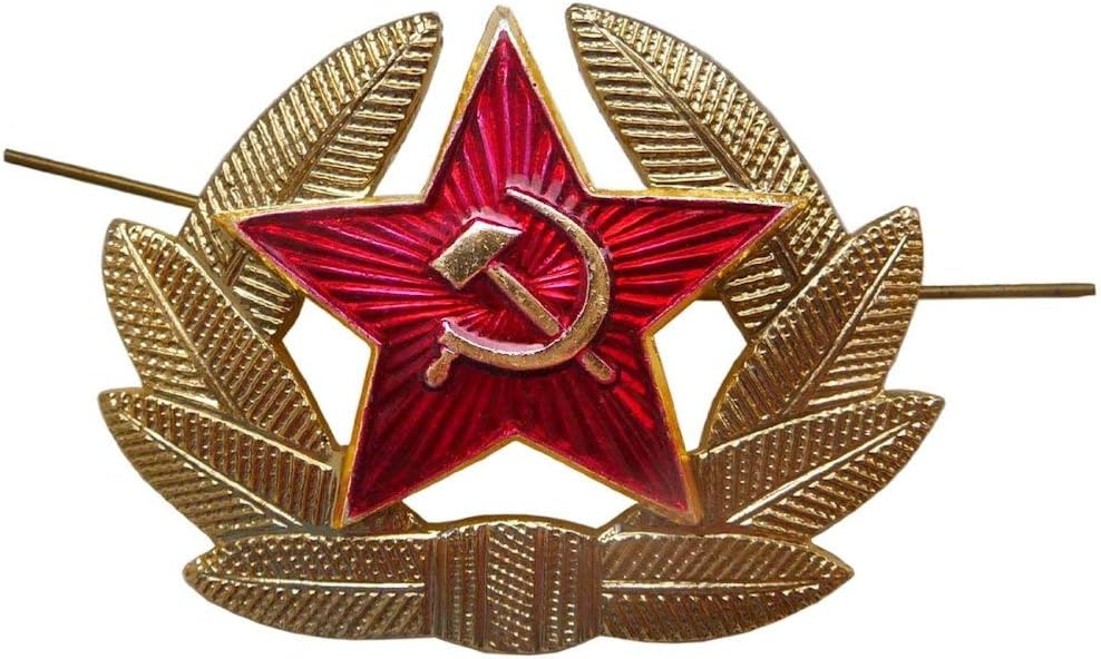 USSR Army Soldier Officer Hat Emblem Cloissone Pin