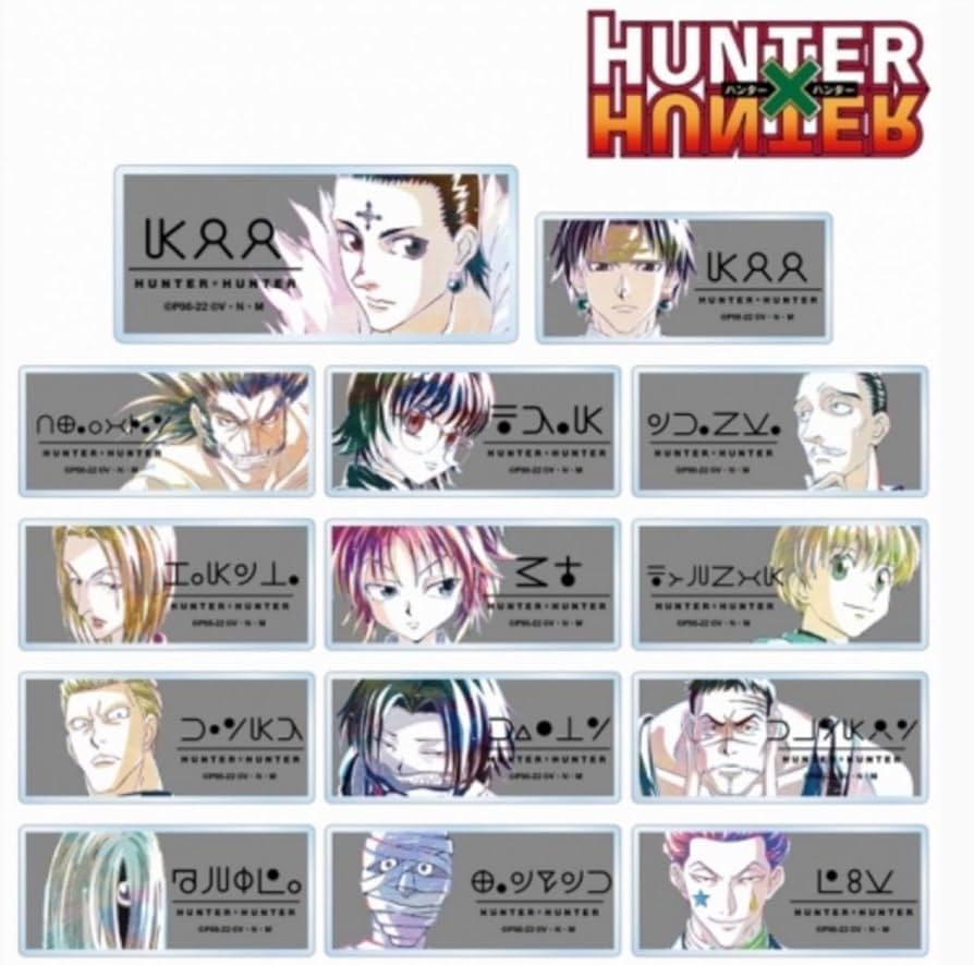 Amazon.co.jp: 3点 HUNTER × HUNTER アクリル ネームプレート 幻影旅団