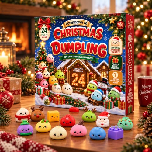 Christmas Squishy Advent Calendar 24 Days 2026 Mini Toys Countdown Calendar - image 6
