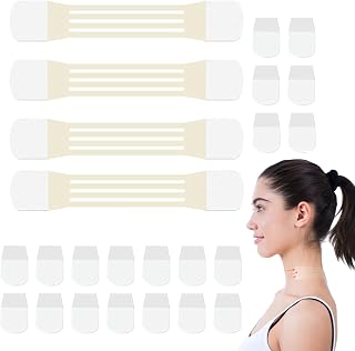 Invisible Neck Tape Lifting Bands - Neck Tightening Strips Instant Face Jawline Lift for Saggy Skin and Wrinkles, Suitable for Men and Women