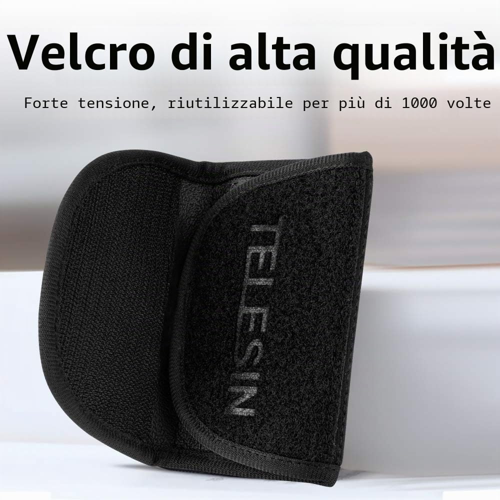 TELESIN Supporto da Zaino e Spallacci per GoPro Hero 13 12 11 10 9 8 7 6 Max, Insta360, DJI, con Cuscinetto Regolabile e Gancio a J e Attacco, Accessori
