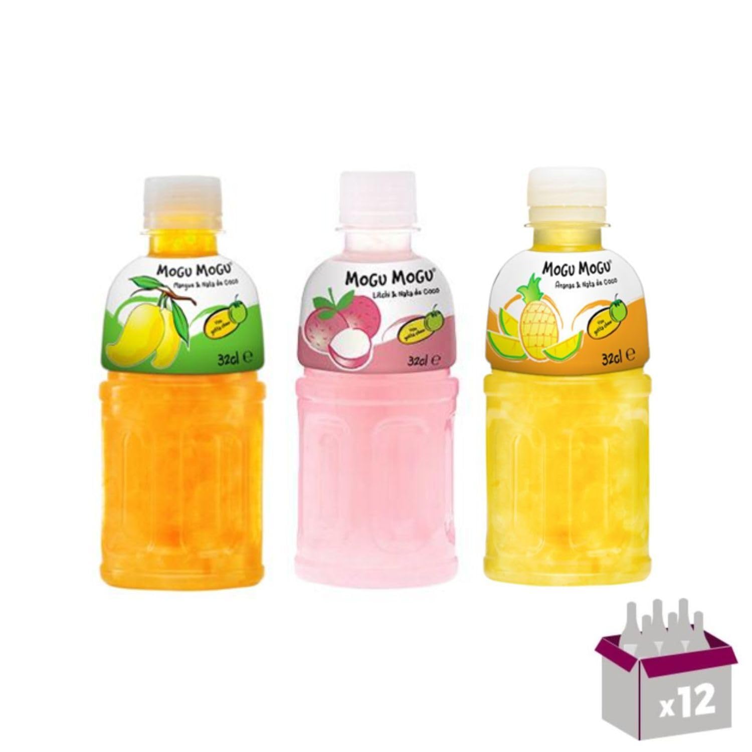 Mogu Mogu – Litchi – Ananas – Mangue – 12x32cl