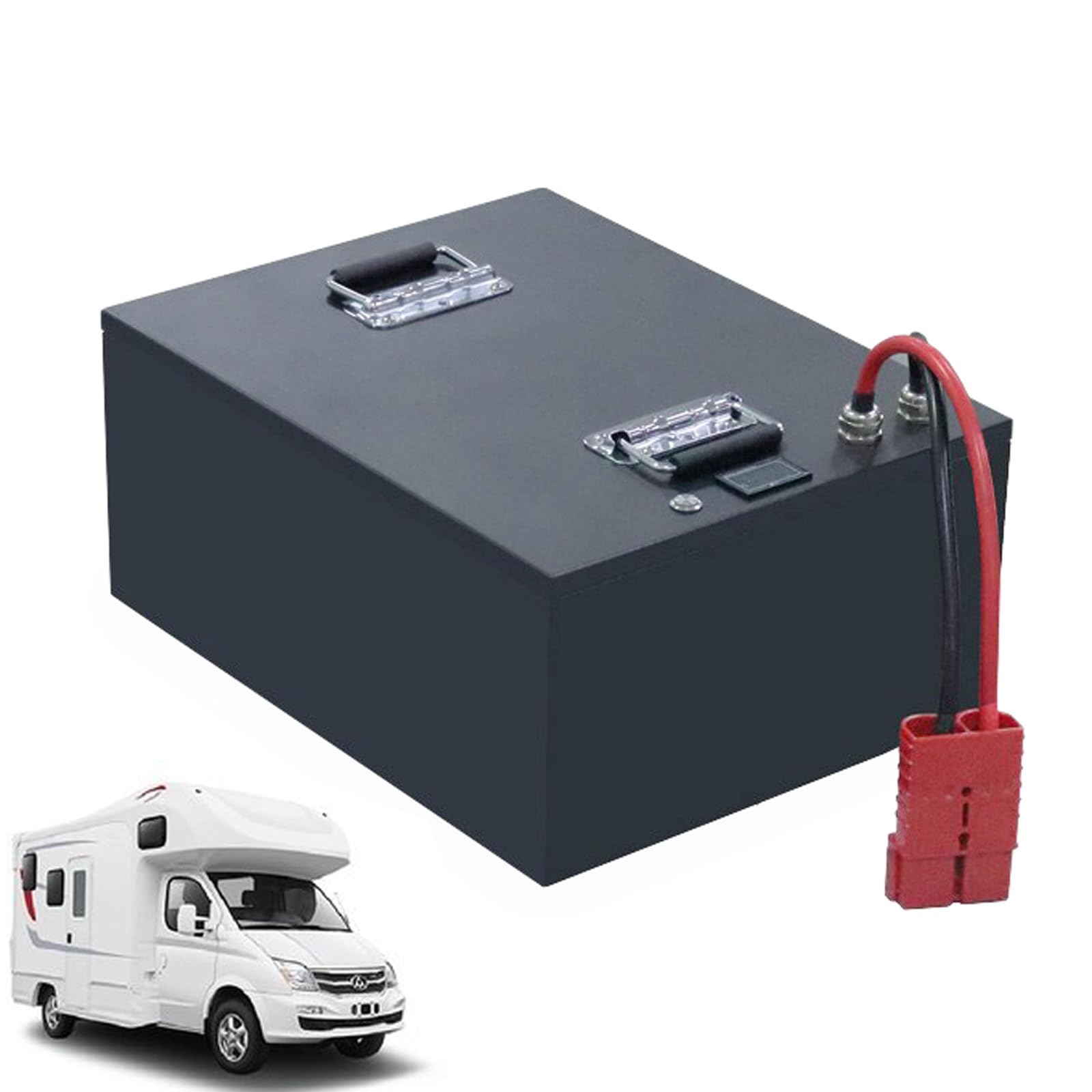 Akumulator LiFePO4 24V Akumulator litowy 24V 200Ah 5120Wh Wbudowany BMS zasilania pojazdów rekreacyjnych/łodzi/systemów zasilania słonecznego/domowego magazynowania energii