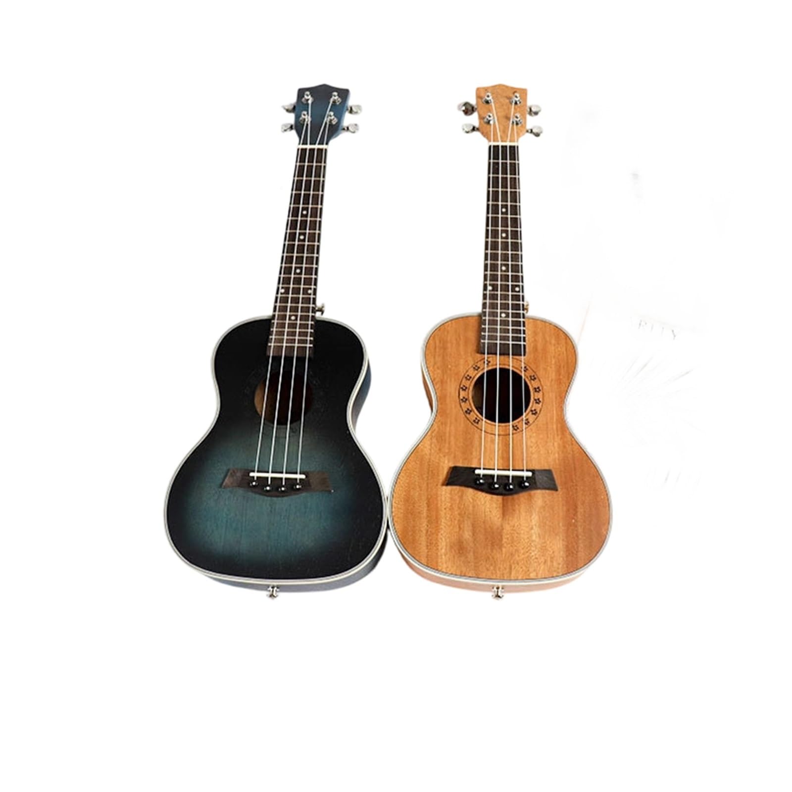 Ukulele Profesjonalny Instrument Gitarowy Dla Początkujących Z Litego Drewna Mahoniowego Ukulele(3/4)