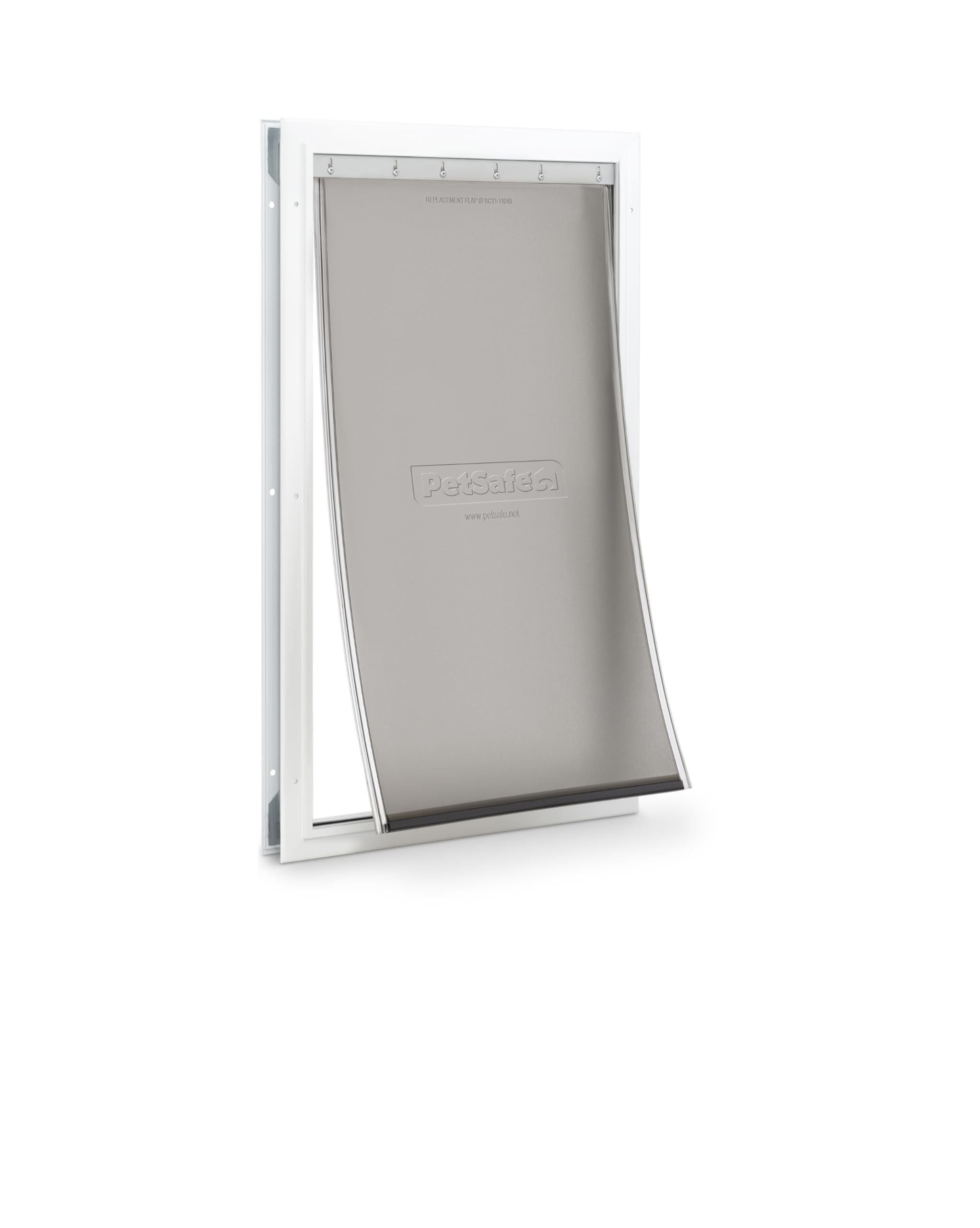 PetSafe Freedom Aluminum Pet Door for Dogs Extra-Large, White, Tinted Vinyl Flap