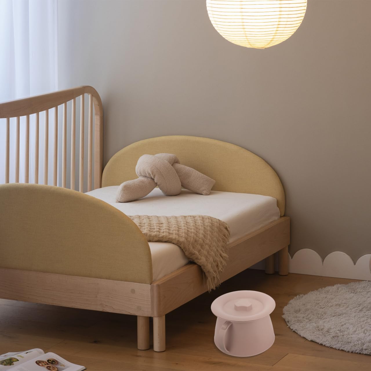ABOOFAN Vasino Portatile Con Coperchio 8.66X8.66X5.31 Pollici Secchio Per Urina in Plastica Spessa Riutilizzabile Per Anziani Bambini E Uso Domestico Stabile E Facile Da Pulire
