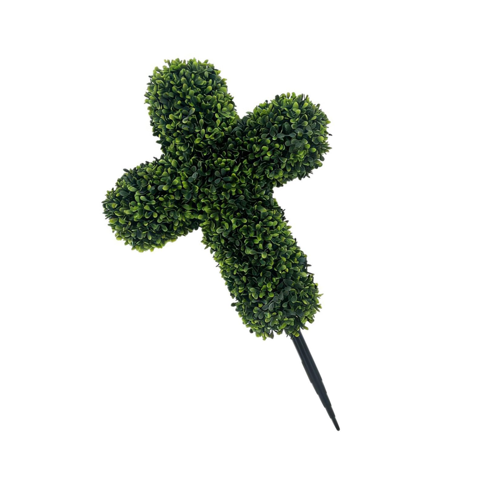 Piceioep Artificial Easter Crossing Stake with Artificial Greeneries Perfect for Event Lawns Cemetery Home Garden Decoration Backyard Religious Decoration