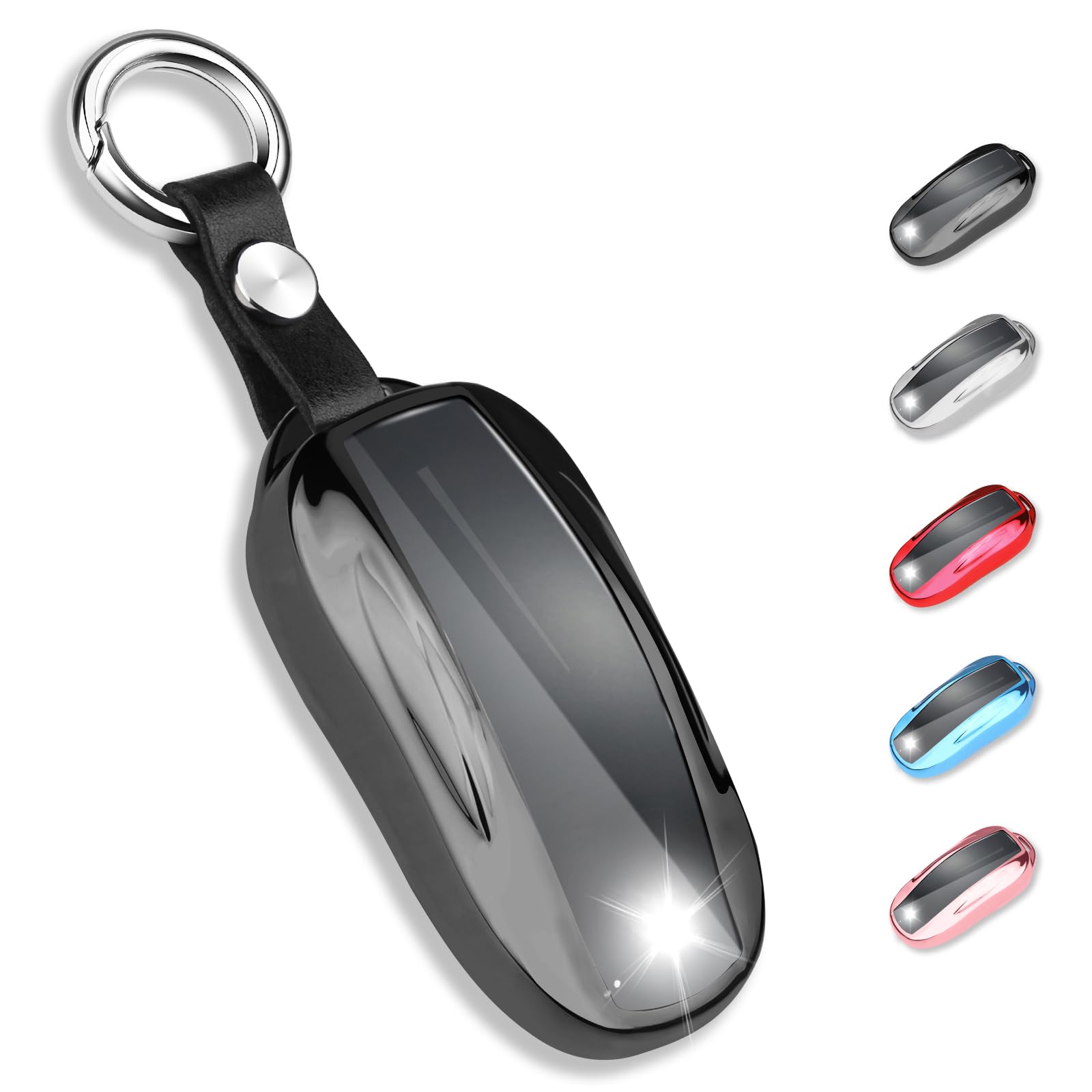 Amazon.com: QBUC for Tesla Key Fob Cover with Keychain Soft TPU
