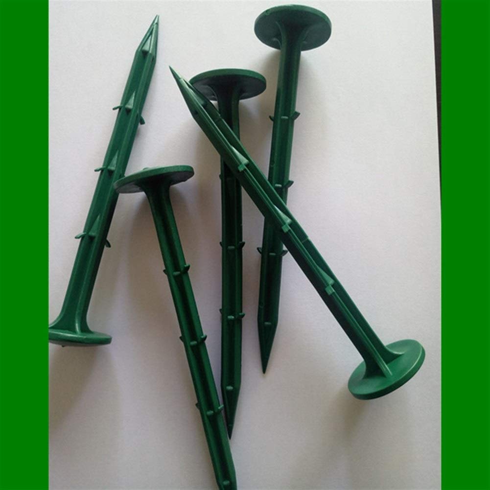 100 Picchetti di Ancoraggio Lunghi, Ancoraggioper Giardino, Chiodi Ancoraggio con Ganci in direzione opposta, per Fissare teloni di Copertura Protezione per Raccolti, Verde (Size : 16cm)