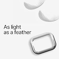 Vista 5 de Arc Pulse Compatible con AirPods Pro Case (2024), carcasa protectora minimalista de aluminio con absorción de impactos + incrustaciones de Plateado