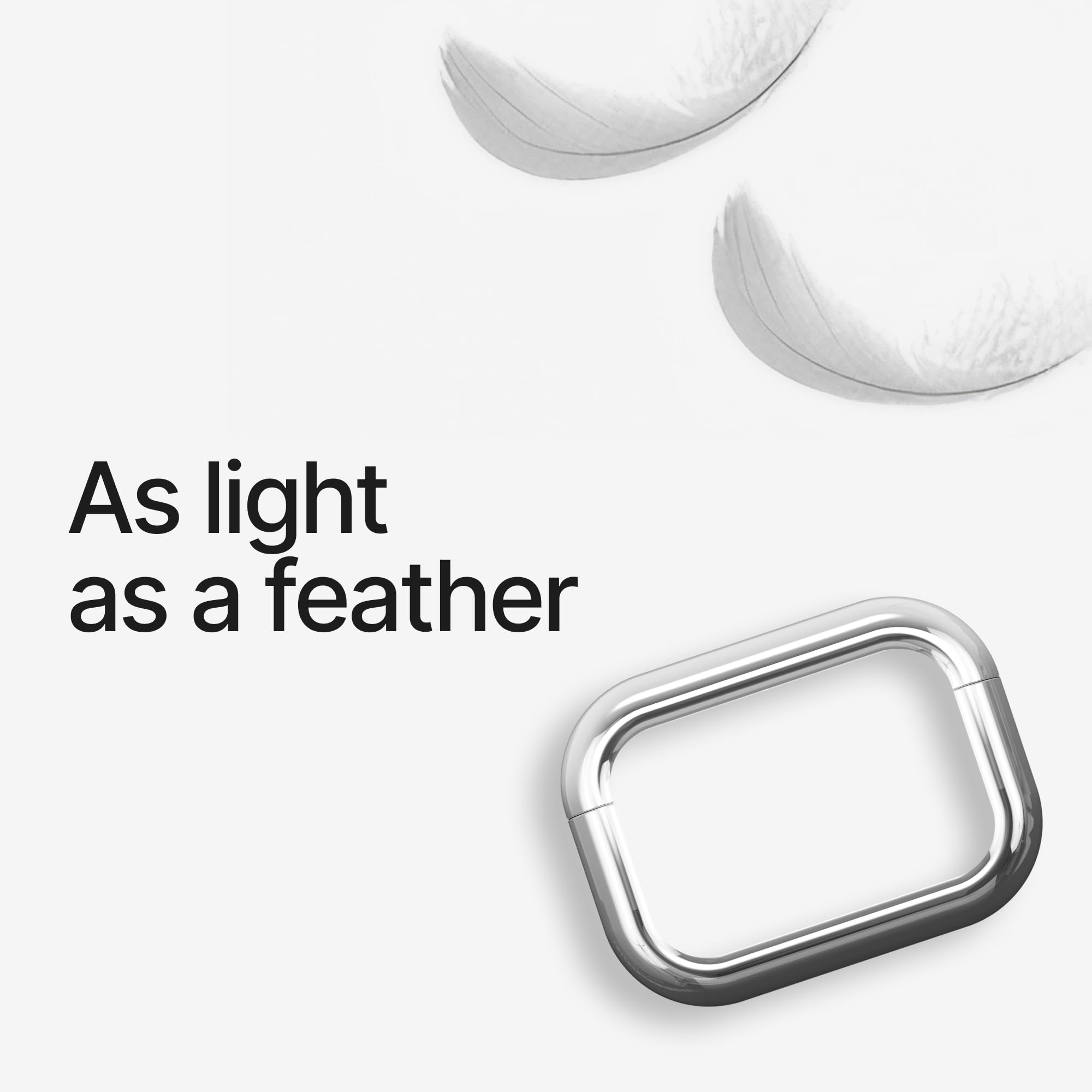 Arc Pulse Funda AirPods Pro (2024), Protección Minimalista con Carcasa de Aluminio + Inserciones de elastómero, Funda Deslizante para Estuche de Carga
