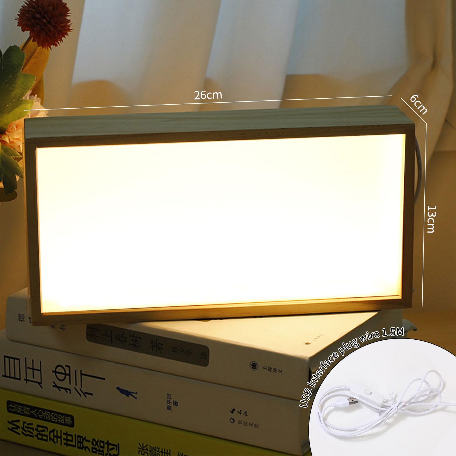 3D Bilderrahmen zum Befüllen,Objektrahmen Holz,leuchtender Fotorahmen, LED-Display-Artikelrahmen, DIY Vitrine Rahmen für Objekte,Blumen Schattenbox,Dekorative Bilderrahmen für Zuhause,Wohnzimmer,Hotel