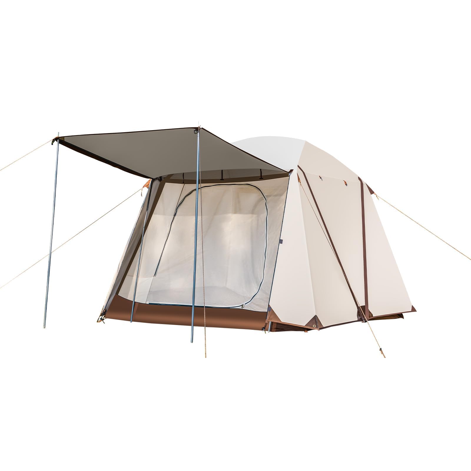 Tents for Camping 4 Person Tents Waterproof Easy Setup, Double Layer Family Camping Tent, Cabin Tents for Outdoor Hiking