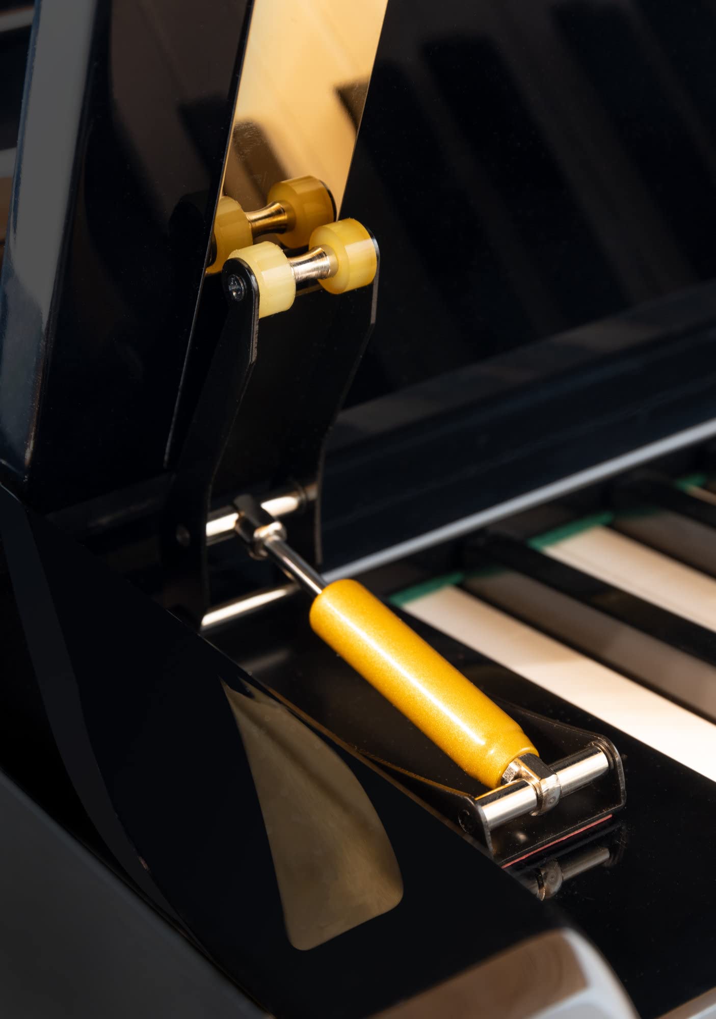 Classic Cantabile SF-10 Klappenbremse - Universelle “Soft Close”-Mechanik zum Nachrüsten für Klavier - Für langsames, leises Schließen der Tastaturabdeckung - Schwarz