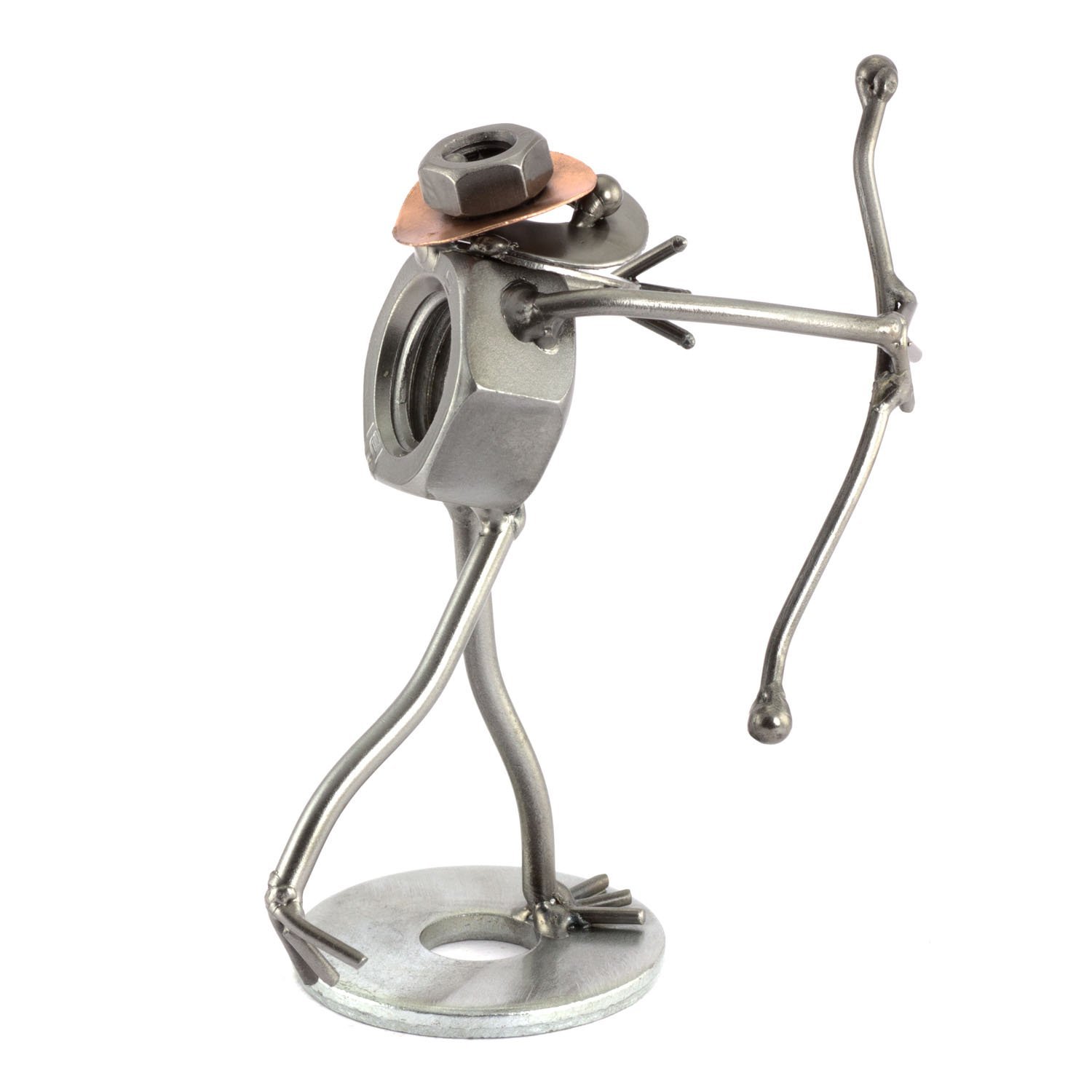 Figura in Metallo Testa Di Rana Arciere idea - Italia