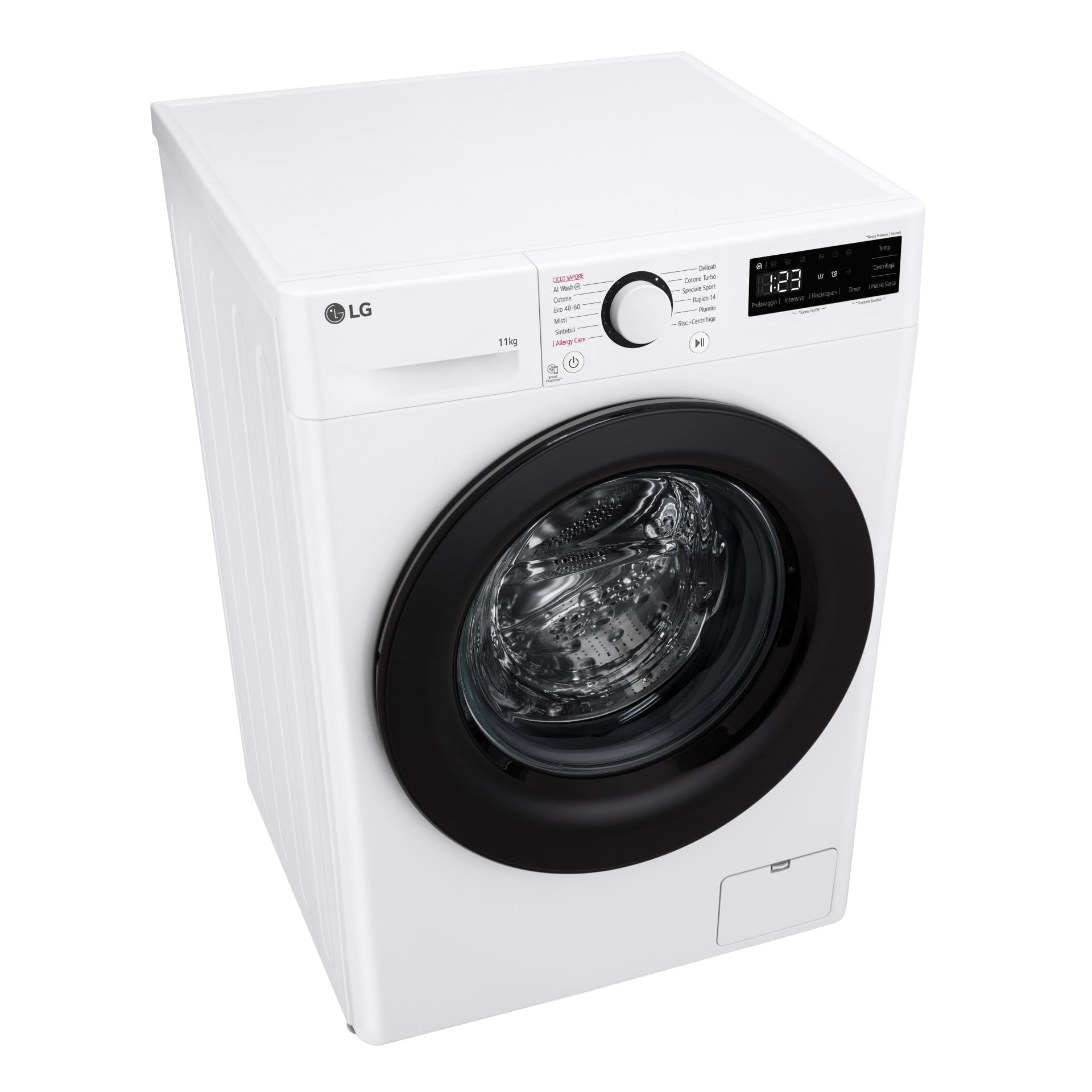 Lave-linge libre installation LG F4R3011NSWB AI DD Steam