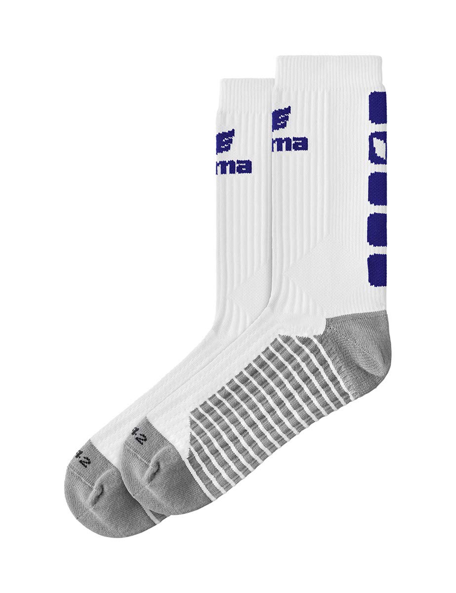 Erima Women CLASSIC 5-C Socks - White/New Navy, Size: 39-42