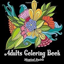 Adults Coloring Book: Magical Amazing Paisley Swirls Landscape Relaxation Stress Relief Perfect Gift