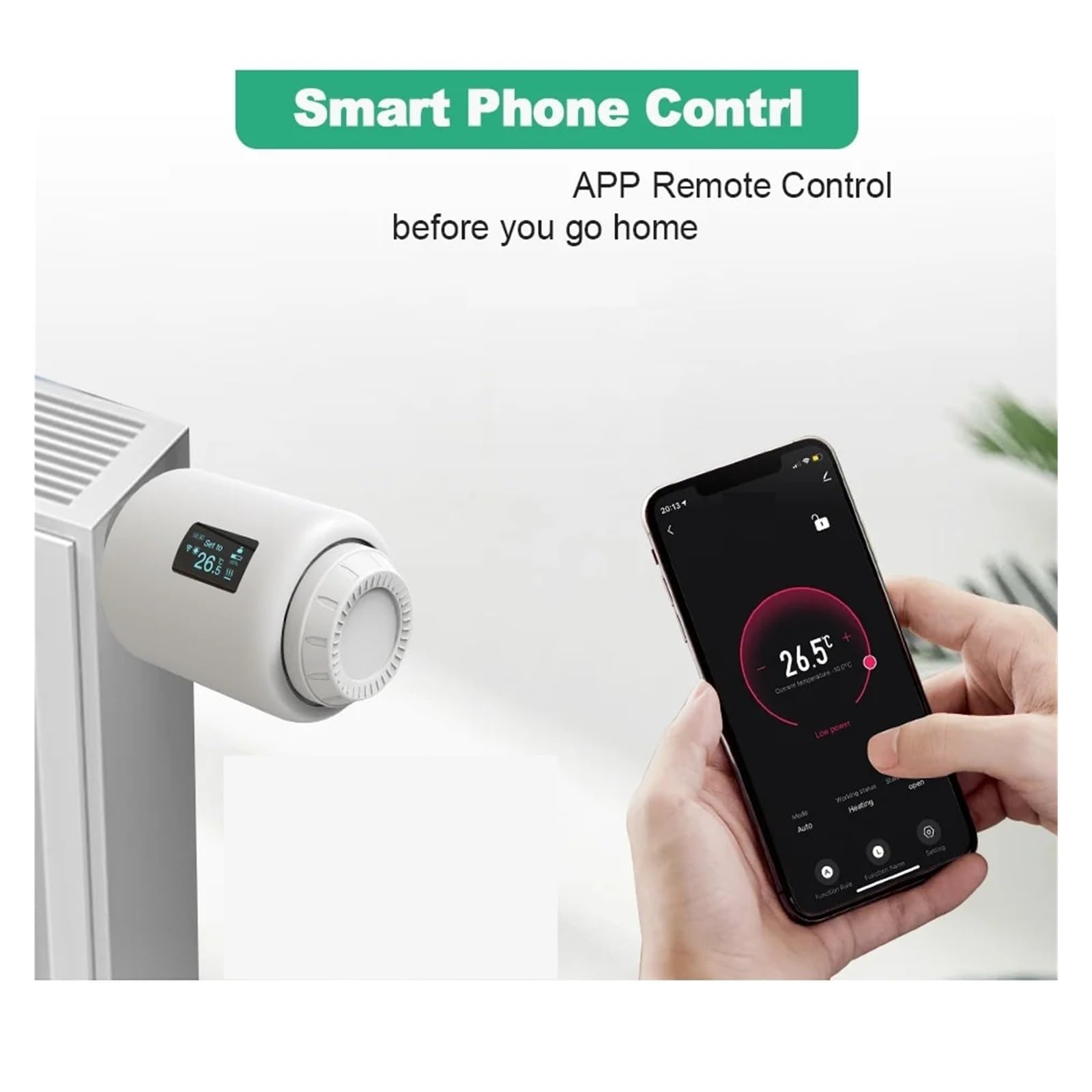 Termostato intelligente, Valvola termostatica for radiatore Smart Home Regolatore di temperatura for valvola termostatica