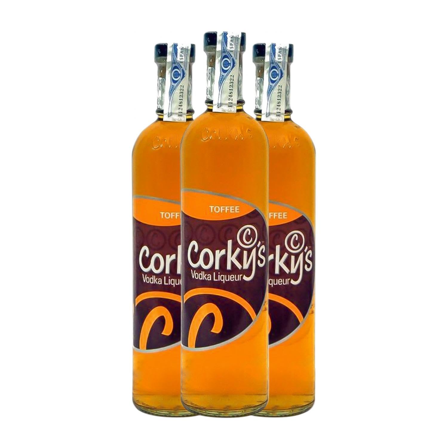 Licores Global Premium Corky's Toffee 70 cl (Caja de 3 Botellas de 70 cl)