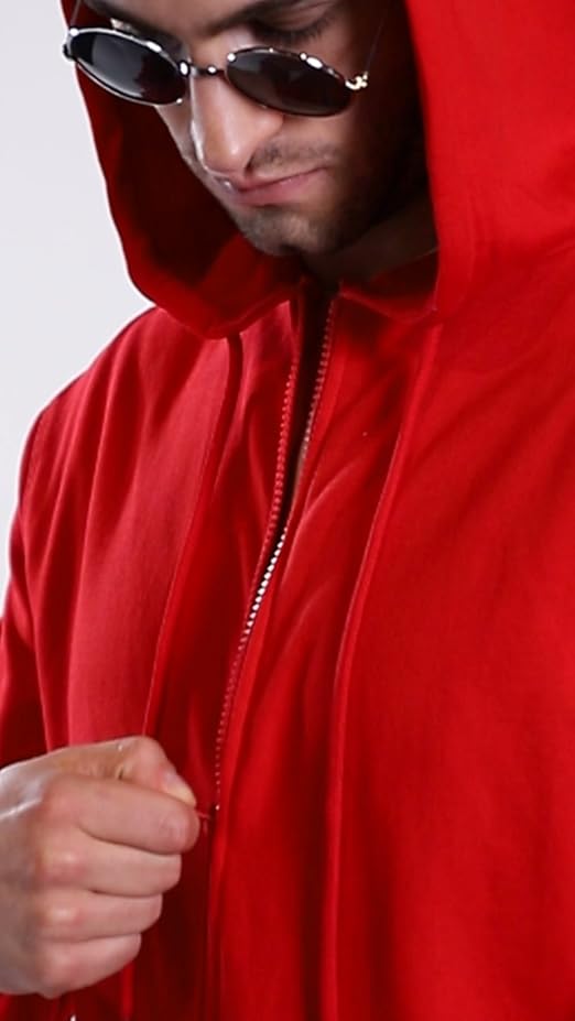 Klizzer Luxury Mens Zip Up Hoodie of Cotton Fleece Heavyweight