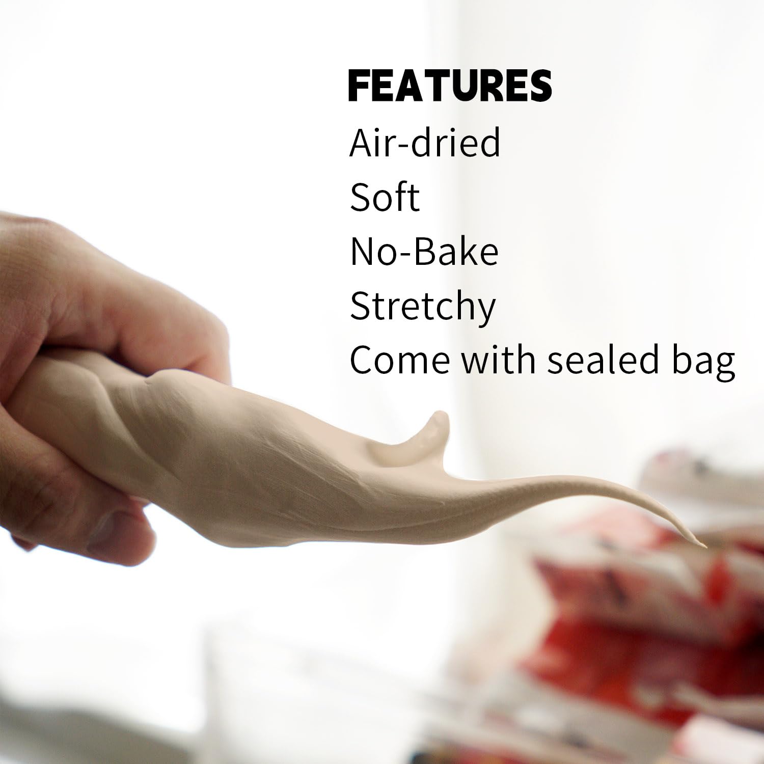 Lightweight Clay - Air Dry Clay, Ultra Light & Soft, Safe & Non-Toxic, Moldable & Flexible, DIY Modeling Clay for Anime Figures, Sculpting, Molding, Creative Art Crafts