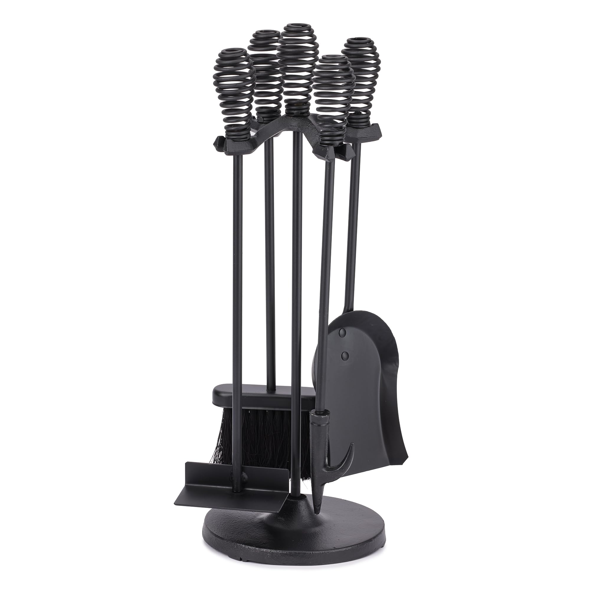 UniFlame 5 Stück Spring Griffe Herd-Set, schwarz, 17.78 x 17.78 x 53,34 cm