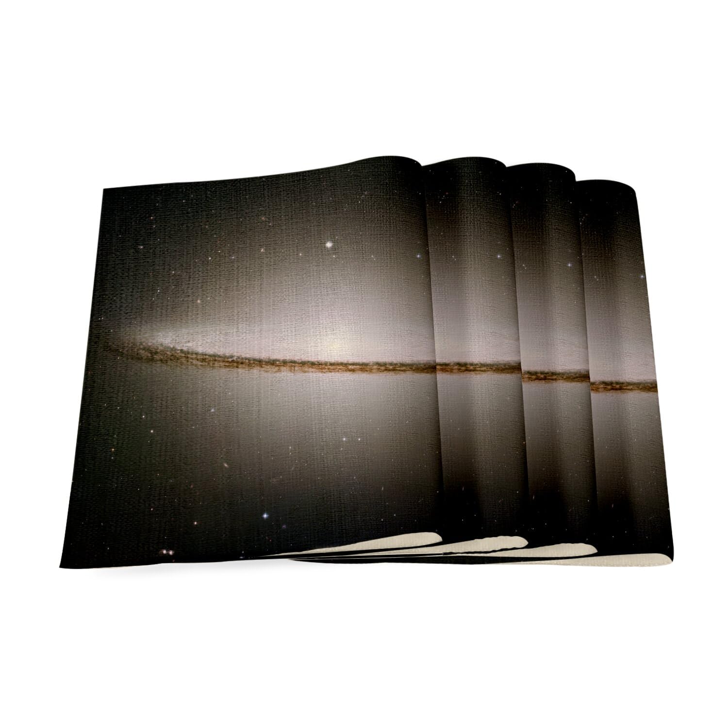 Sets de table galaxie lin grand format pour protéger et décorer sans nappe fastidieuse