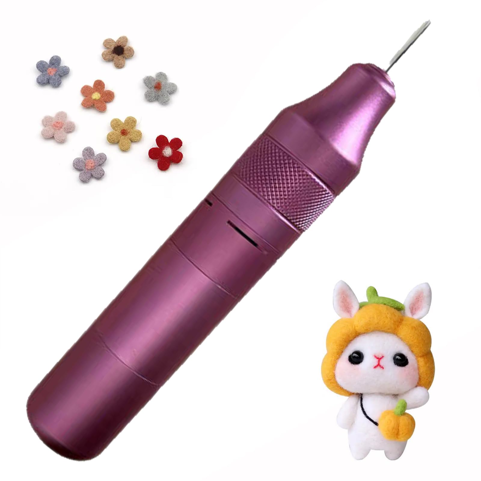 Woll -filzing -Werkzeug, Elektrisches Filzennadelmaschinen -kit, Filzstanzmaschine, Schnelle Einzelnadel, Detail Für DIY -wollmalerei, Filzhandwerksarbeit