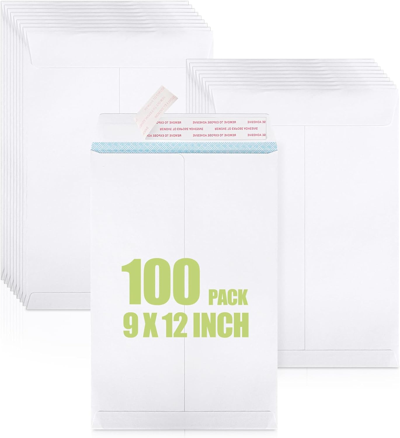 ACSTEP 9x12 Catalog Envelopes Self Seal 100 Packs, White